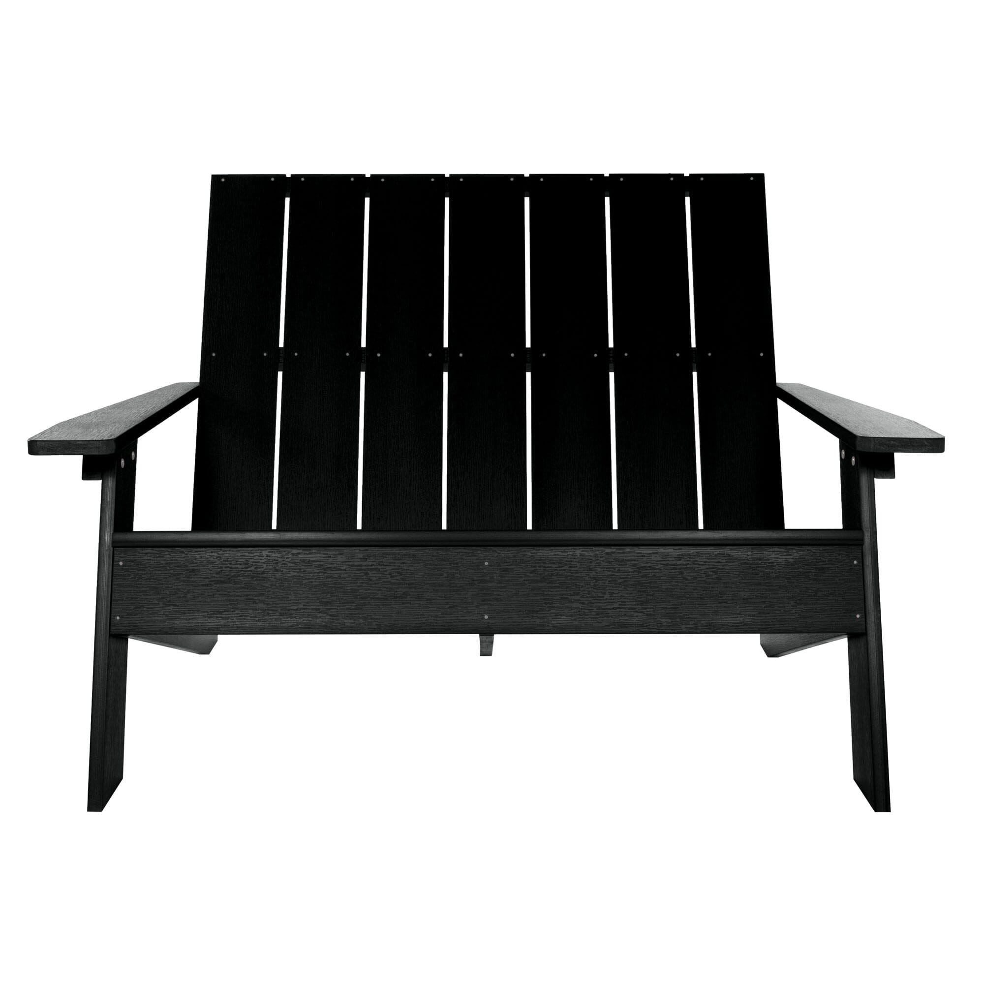 Refurbished Italica Modern Double Wide Adirondack Chair - Outdoor Patio Furniture for Garden, Poolside & Backyard Relaxation