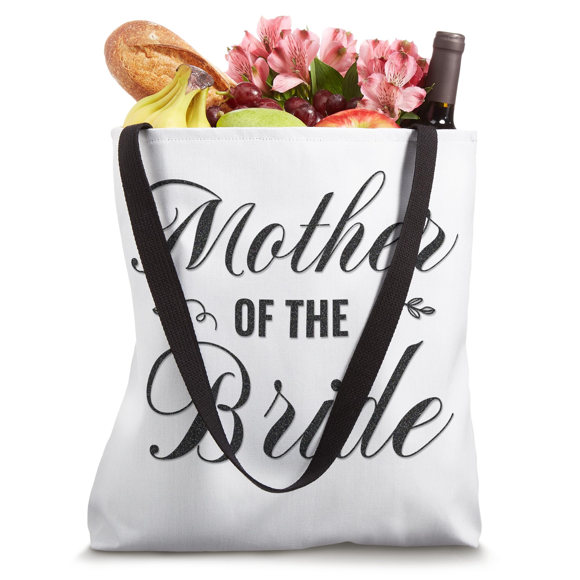 Elegant Mother of the Bride Tote Bag - Matching Wedding Party & Bridal Shower Accessory - Perfect for Rehearsal Dinners, Bridal Luncheons & Wedding Day Essentials