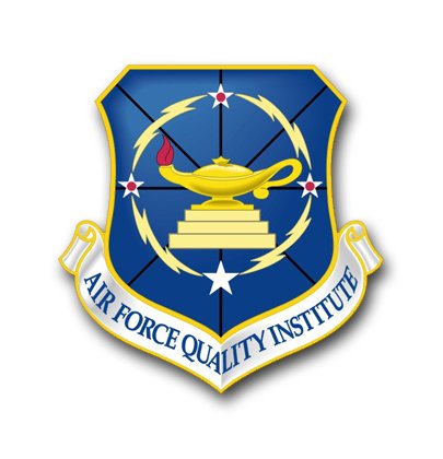 US Air Force Quality Institute Decal Sticker 3.8 Inch 6-Pack - Premium Military Vinyl Stickers for Cars, Laptops, Water Bottles & DIY Projects