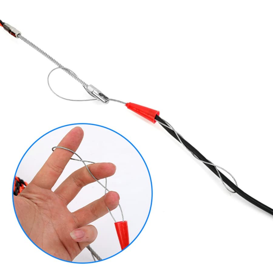 Electric Wire Threader Tool - 5/10/15/20/25/30/50M Cable Pulling Device for Electricians | Professional Electrical Wiring Installation & Construction Tool (15M) | Perfect for Home Wiring, Commercial Buildings & Industrial Projects