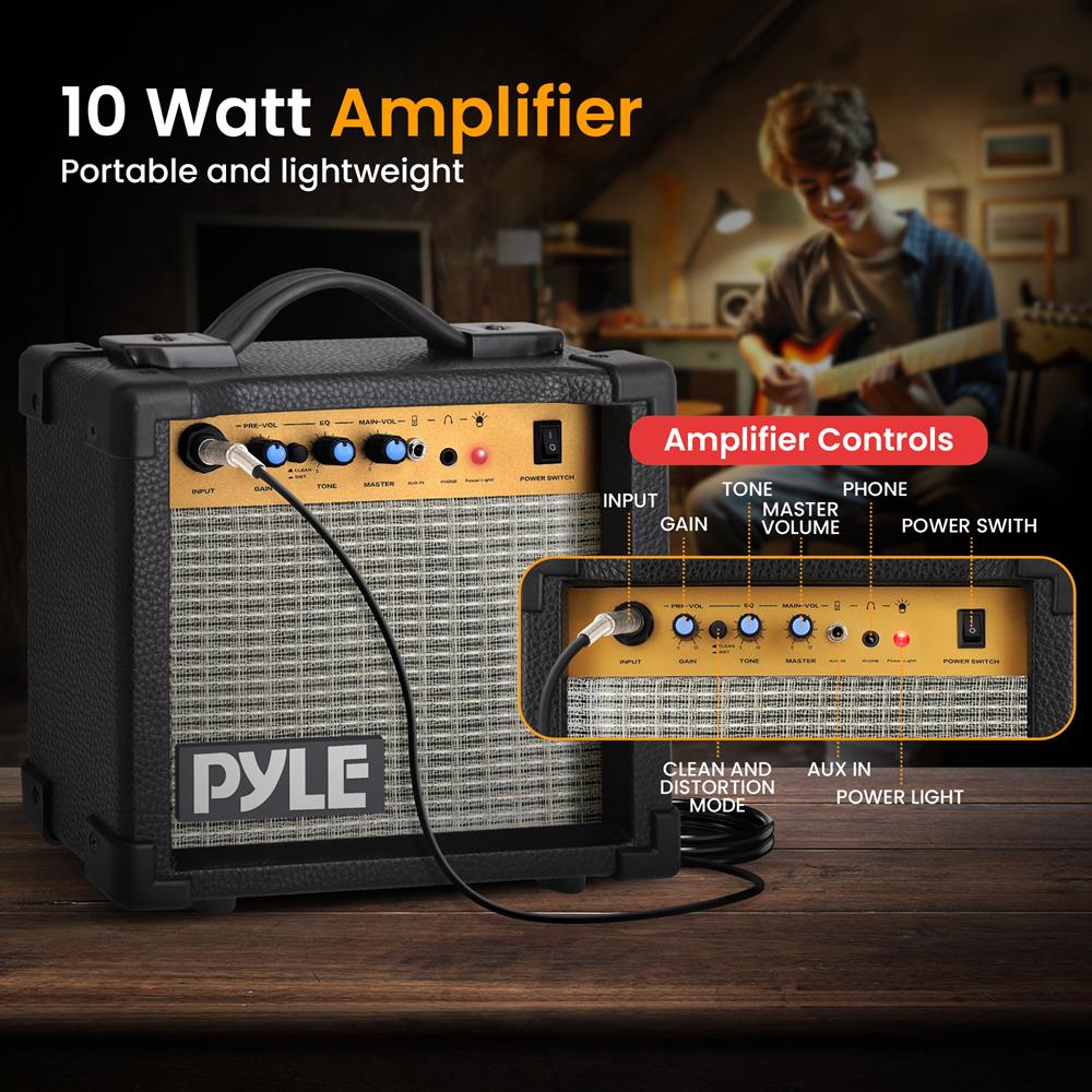 Complete Electric Guitar Starter Kit with Amp, Tuner & Accessories - Perfect for Beginners, Practice & Live Performances