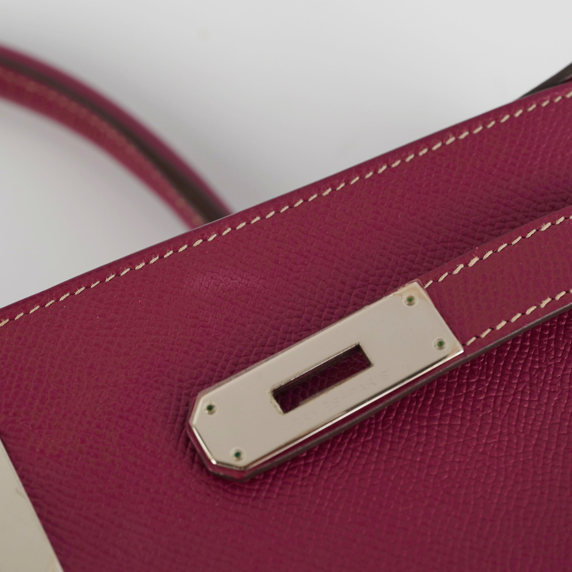 Authentic Hermes Kelly 35 Epsom Leather Bag in Tosca Color with Square Stamp (2011) - Luxury Handbag for Women, Perfect for Work, Travel & Special Occasions
