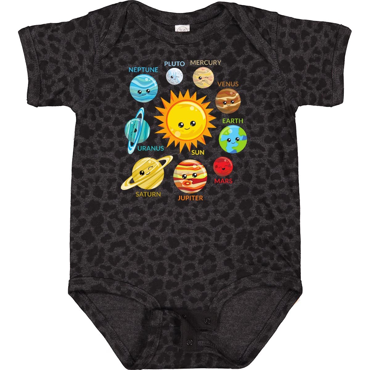 Inktastic Cute Planets Solar System Space Cosmos Galaxy Baby Bodysuit - Soft & Comfortable Infant Onesie for Astronomy Lovers, Perfect for Newborn Photoshoots, Space-Themed Parties & Everyday Wear