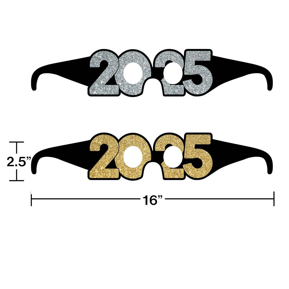 2025 Paper Glasses - 6 Pack Eco-Friendly Disposable Eyewear for Parties, Events & Costumes | Perfect for Halloween, New Year Celebrations & Themed Gatherings