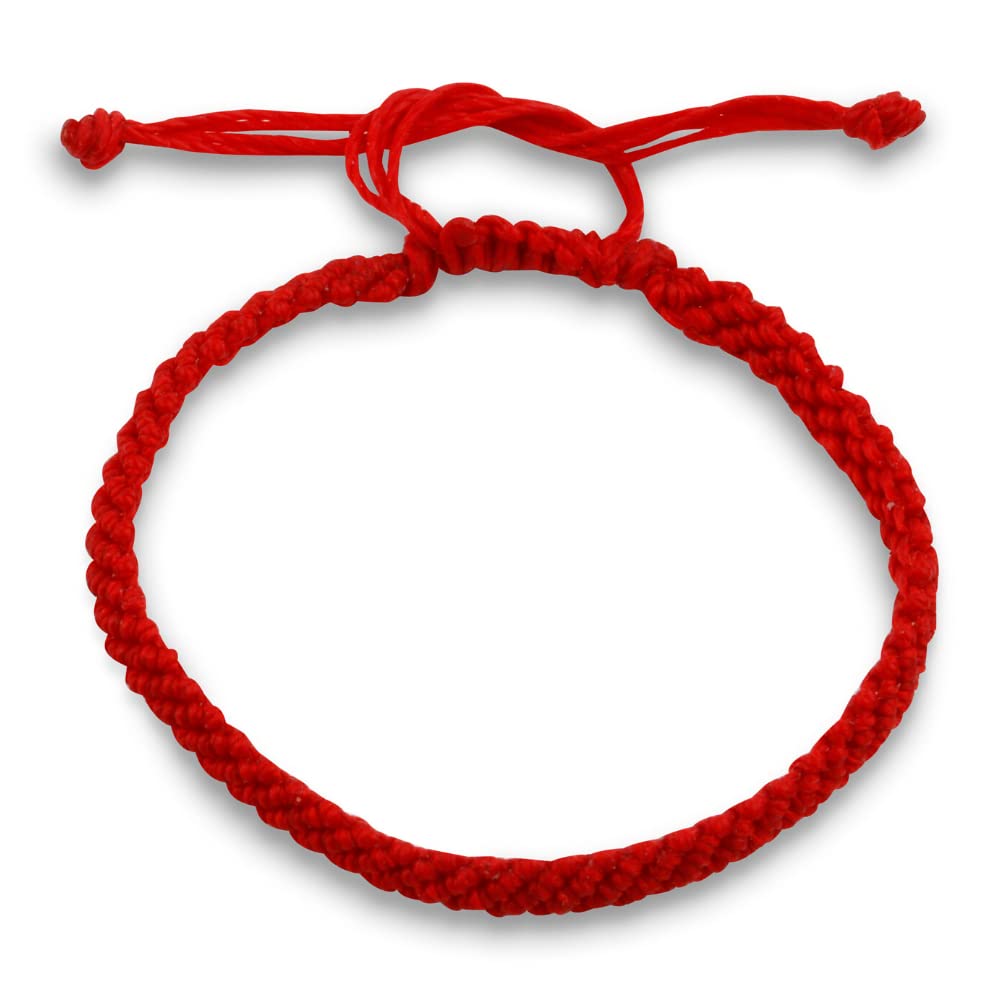 Dowling Brothers Coastal Bracelet for Men & Women - Adjustable Red Rope Bracelet with Anchor Charm - Perfect for Beach, Boating & Summer Outdoor Activities