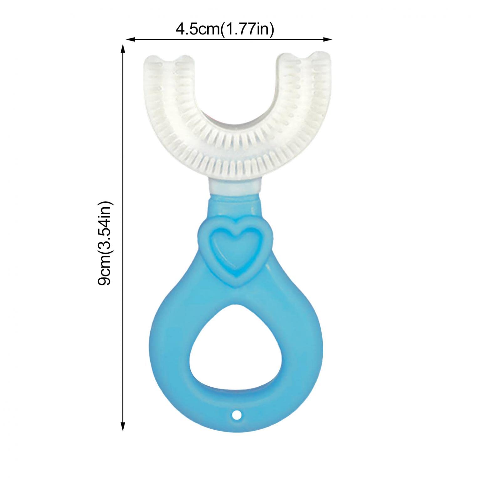 360° Soft Silicone U-Shaped Baby Toothbrush for Kids Ages 2-12 - Gentle Teeth Cleaning & Gum Massage Tool for Toddlers & Children | Perfect for Daily Oral Care & Teeth Whitening at Home
