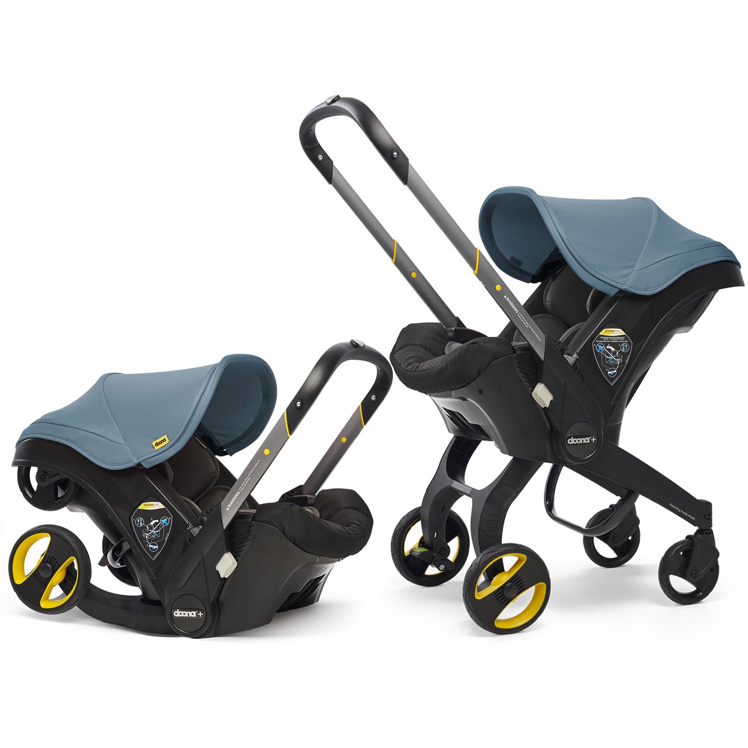 Doona Infant Car Seat & Stroller with Base - 3-in-1 Travel System for Newborns to 35 lbs - Lightweight & Compact for Airplane & Car Travel - Perfect for Parents on the Go