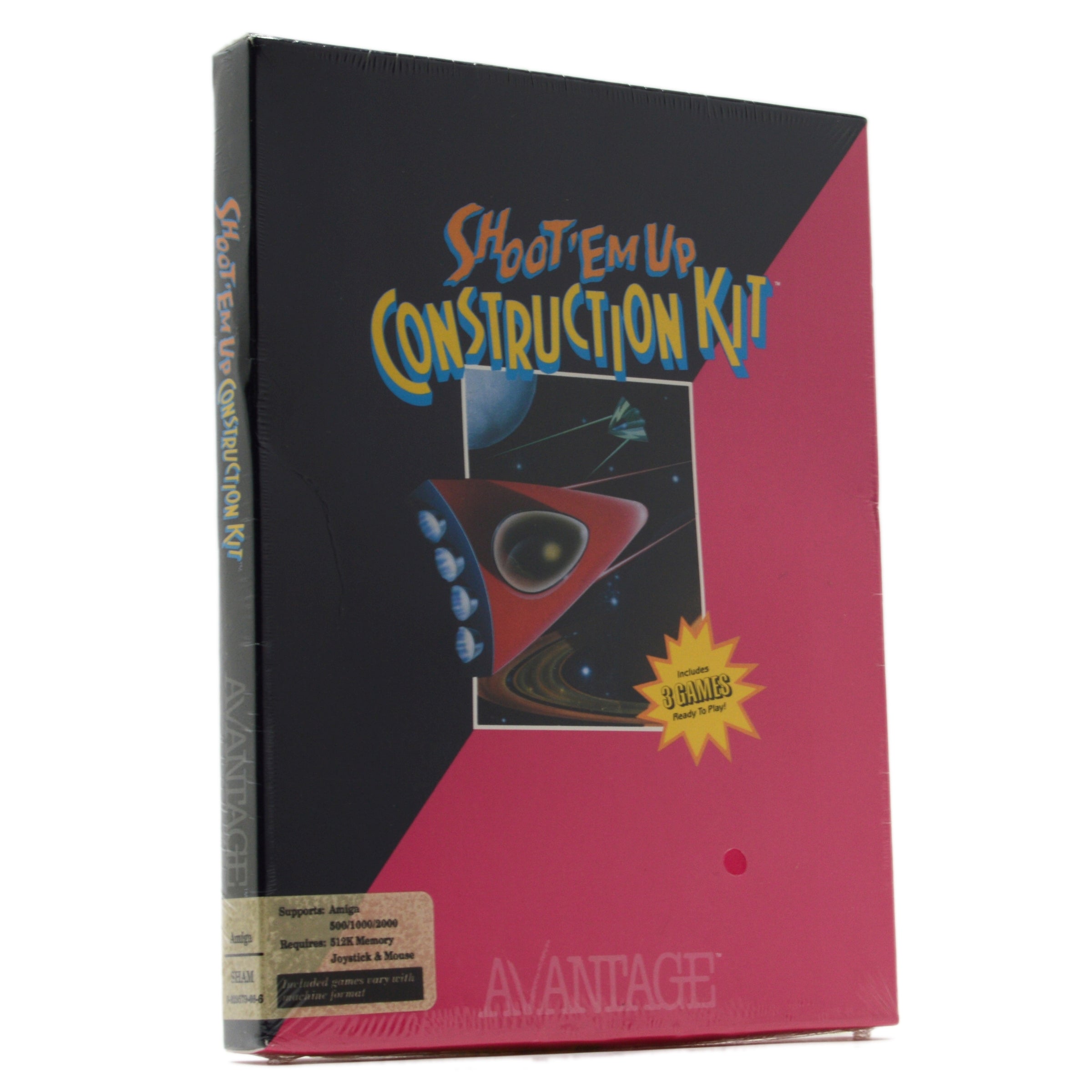 AMIGA SHOOT'EM UP CONSTRUCTION KIT - Vintage Computer Game Factory Sealed - Excellent Condition for Retro Gaming Collectors - Perfect for Classic Arcade Game Enthusiasts and 80s Nostalgia Lovers
