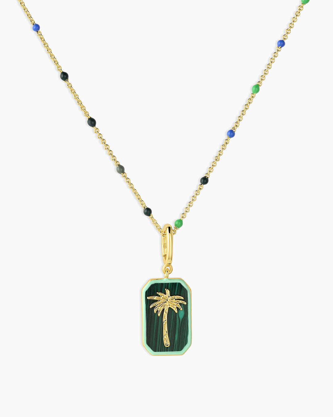 Palm Capri Necklace - Elegant Beach Jewelry for Women, Perfect for Summer Vacations & Boho Style Outfits