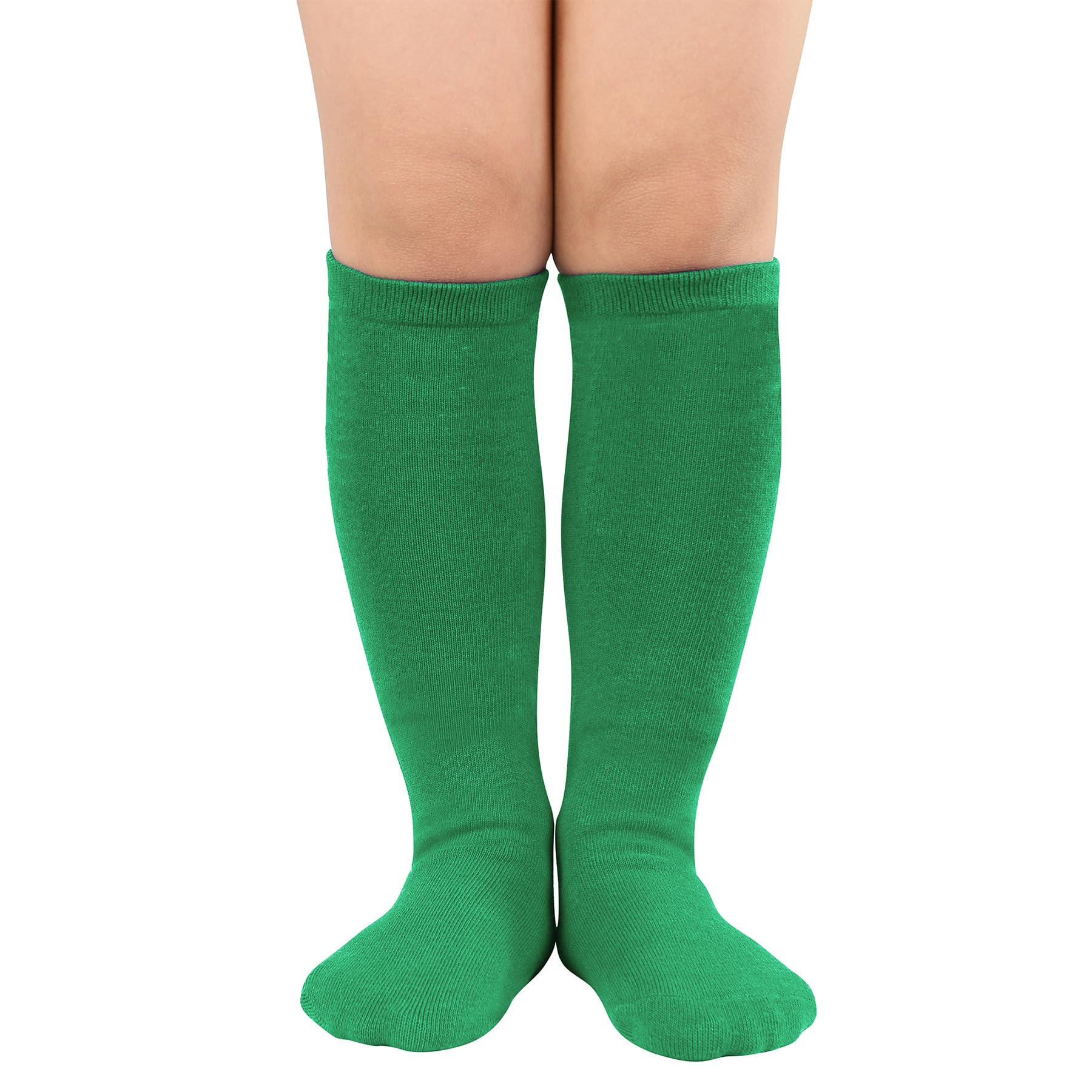 Zando Kids Soccer Socks - Baseball & Softball Knee High Socks for Girls (3-12 Years) - Breathable Cotton, Seamless Design - Perfect for Sports, School & Playtime Activities