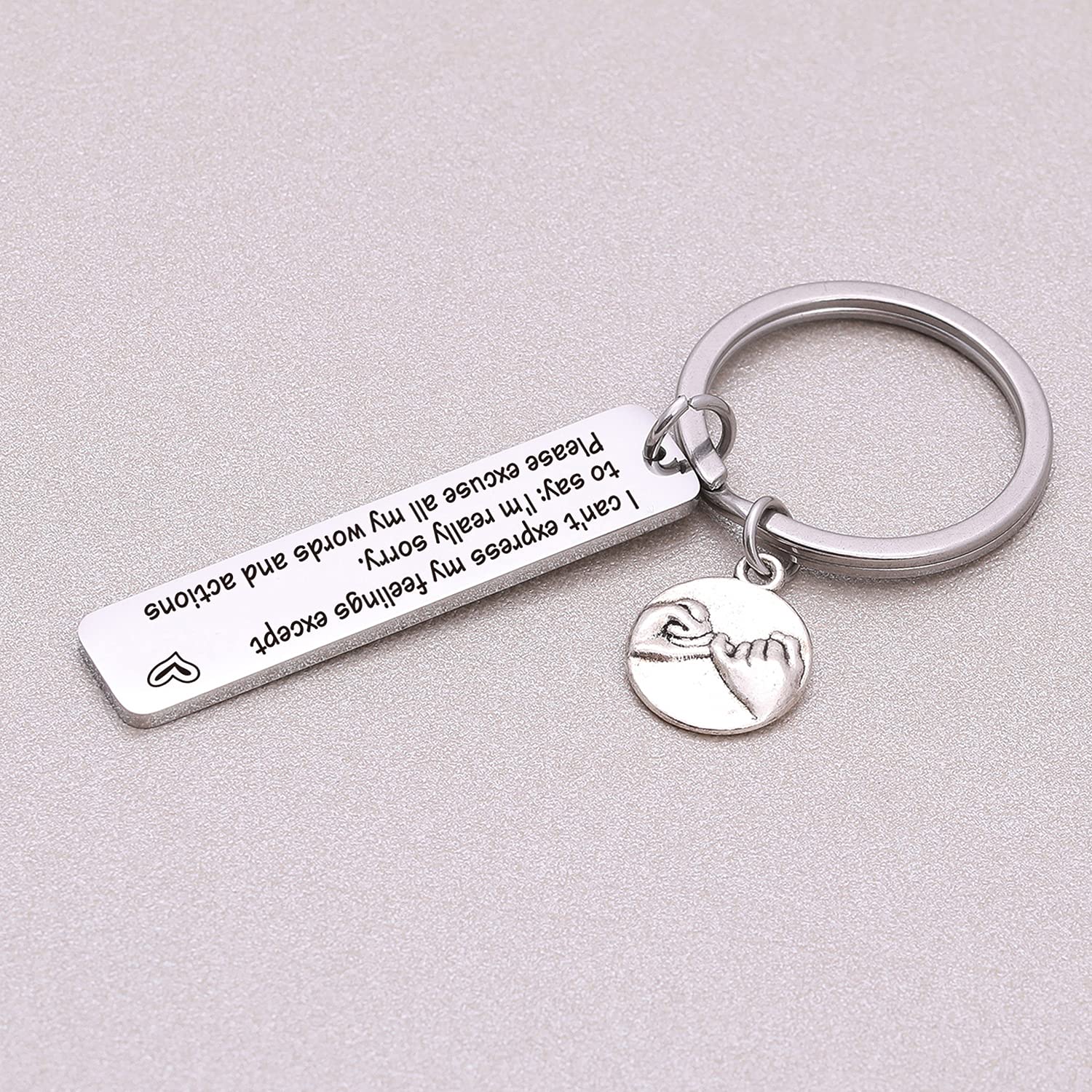 NOTHERS RSZOTW Apology Keychain for Wife, Girlfriend, Sister & BFF - Thoughtful Jewelry Gift for Her (Perfect for Birthdays, Anniversaries & Saying Sorry)