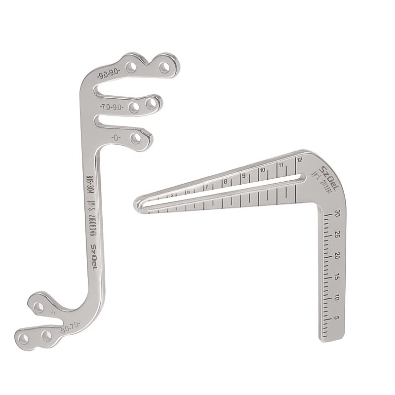 6pcs Autoclavable Dental Implant Guide Set - Oral Surgery Positioning Angle Ruler for Dentists | Professional Dentistry Tools for Precise Implant Placement