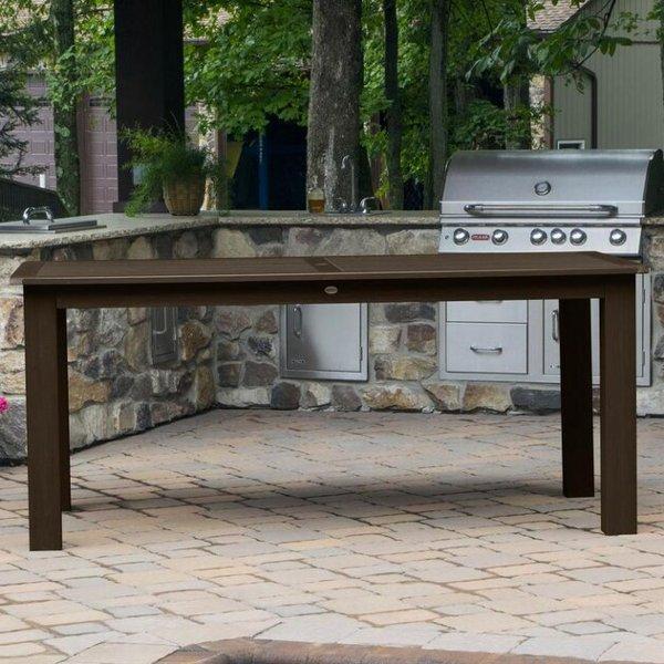 Lehigh 7-Piece Rectangular Counter Height Outdoor Dining Set - Patio, Garden, Backyard Furniture for Dining & Entertaining