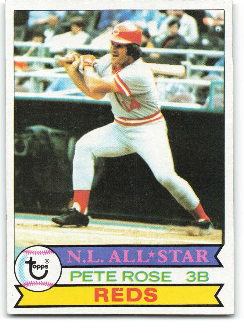 1979 Topps #650 Pete Rose EX/NM Cincinnati Reds Baseball Card - Vintage Collectible for Sports Memorabilia & Fan Display