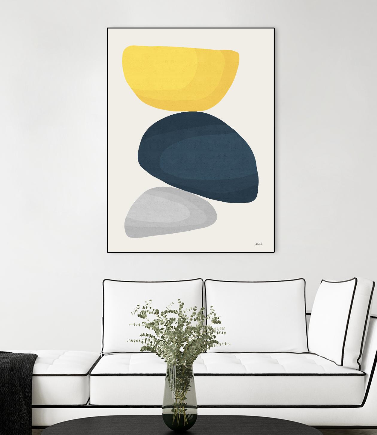 Abstract XV Wall Art - Modern Canvas Painting for Home & Office Decor - Perfect for Living Room, Bedroom, and Workspace Aesthetic Enhancement