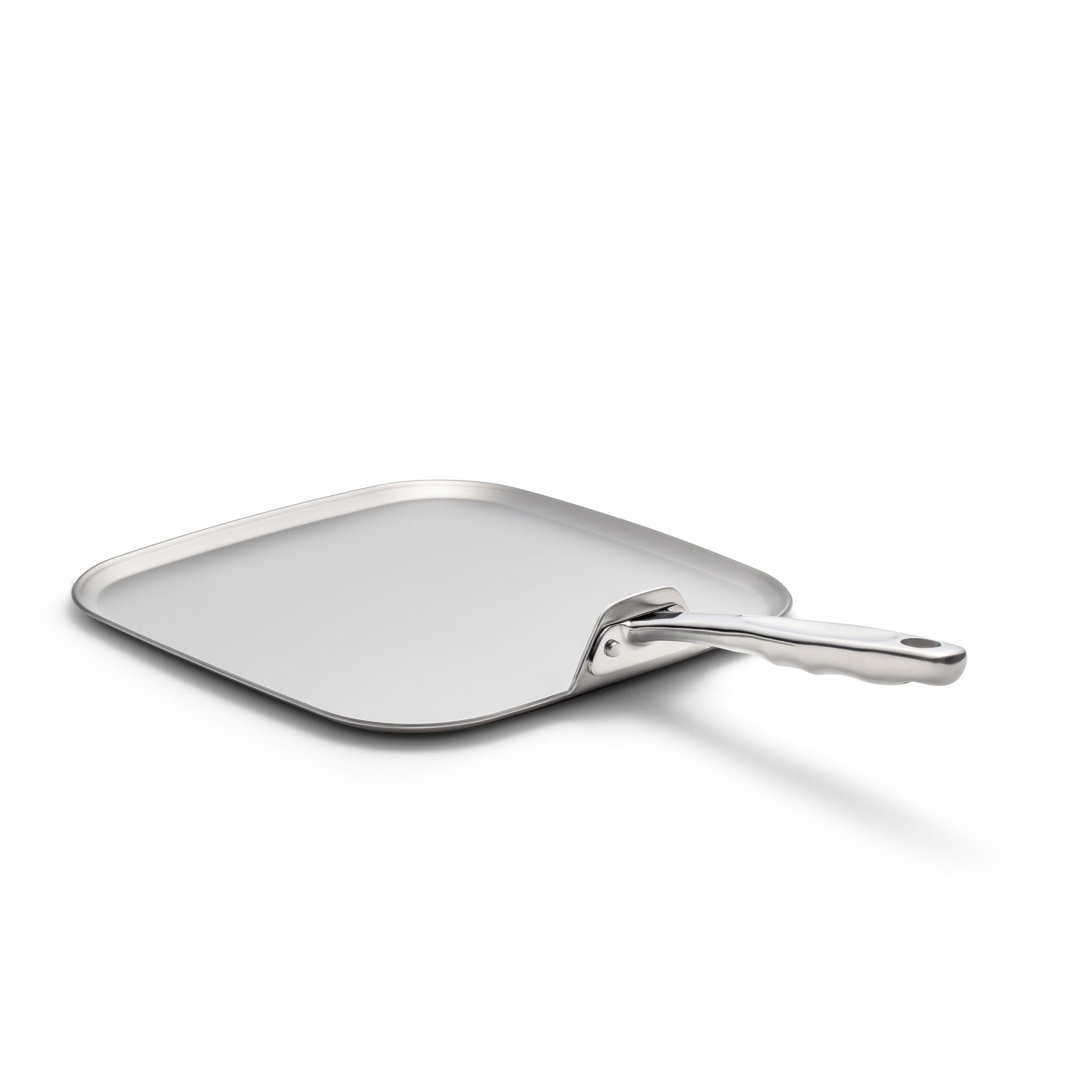 11 Inch Square Griddle - Non-Stick Cast Iron Grill Pan for Stovetop & Outdoor Cooking - Perfect for Pancakes, Burgers & BBQ at Home or Camping