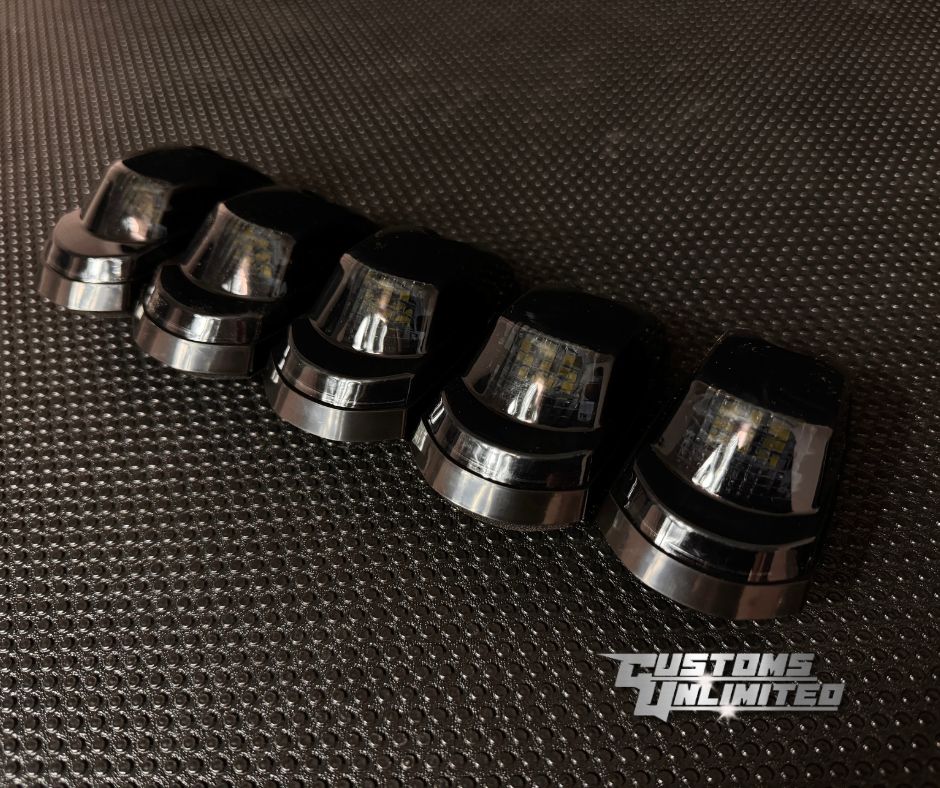 2017-2022 Ford Super Duty Cab Roof LED Lights - Amber Clear Lens for F250 F350 F450 - Off-Road Truck Accessories (Perfect for Night Driving & Work Sites)