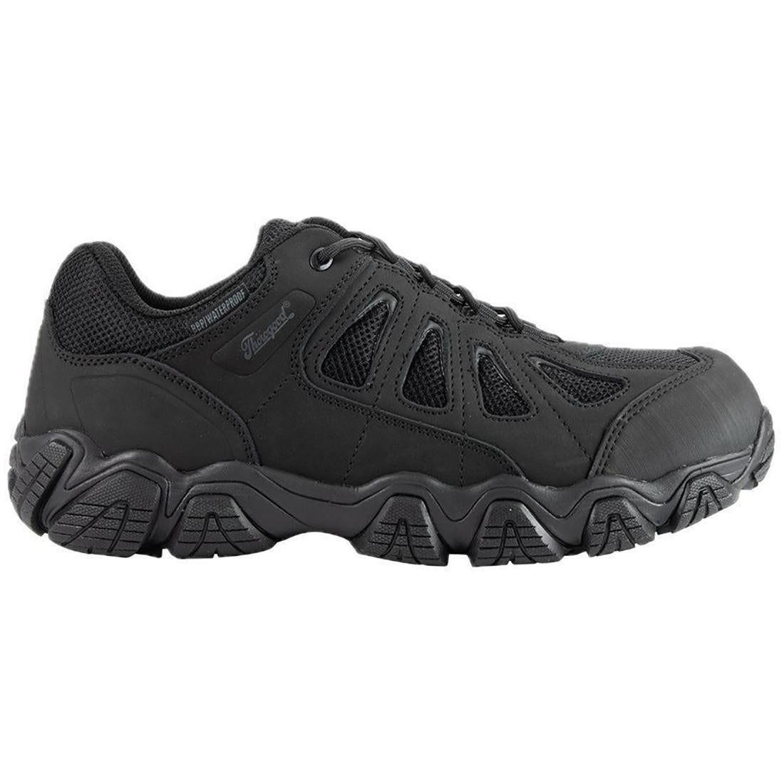 Crosstrex Series Ox Hiker Composite Toe Work Boots - Waterproof Black Safety Shoes for Men | Ideal for Construction, Hiking & Outdoor Work