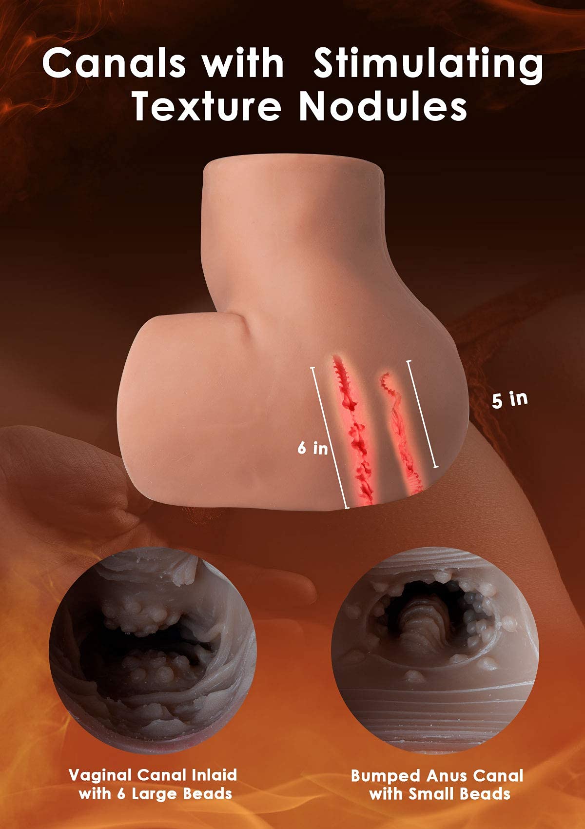 Realistic 31.9LB Life-Size Female Butt Sex Doll for Men - TANTALY Rosie (Wheat) with Tight Vaginal & Anal, Sucking Labia, Lifelike Masturbator Toy | Perfect for Discreet Solo Play, Adult Fantasy Fulfillment & Enhanced Intimate Experience