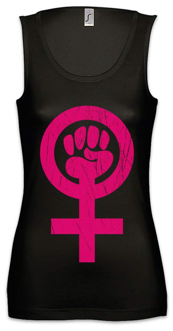 Urban Backwoods Feminist Symbol Women's Tank Top - Gym, Fitness & Workout Shirt for Yoga, Running & Casual Wear