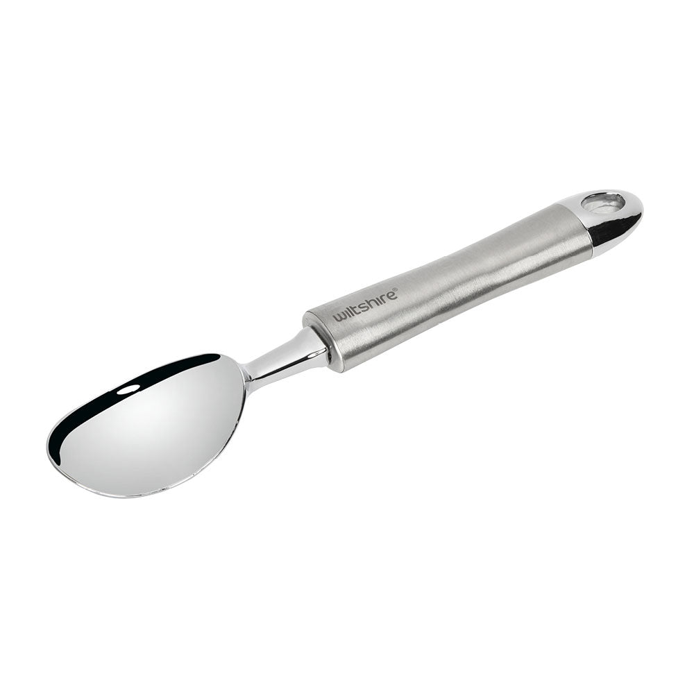 Premium Stainless Steel Ice Cream Scoop - Heavy Duty Commercial Grade for Gelato, Sorbet & Cookie Dough - Perfect for Ice Cream Shops, Bakeries & Home Use
