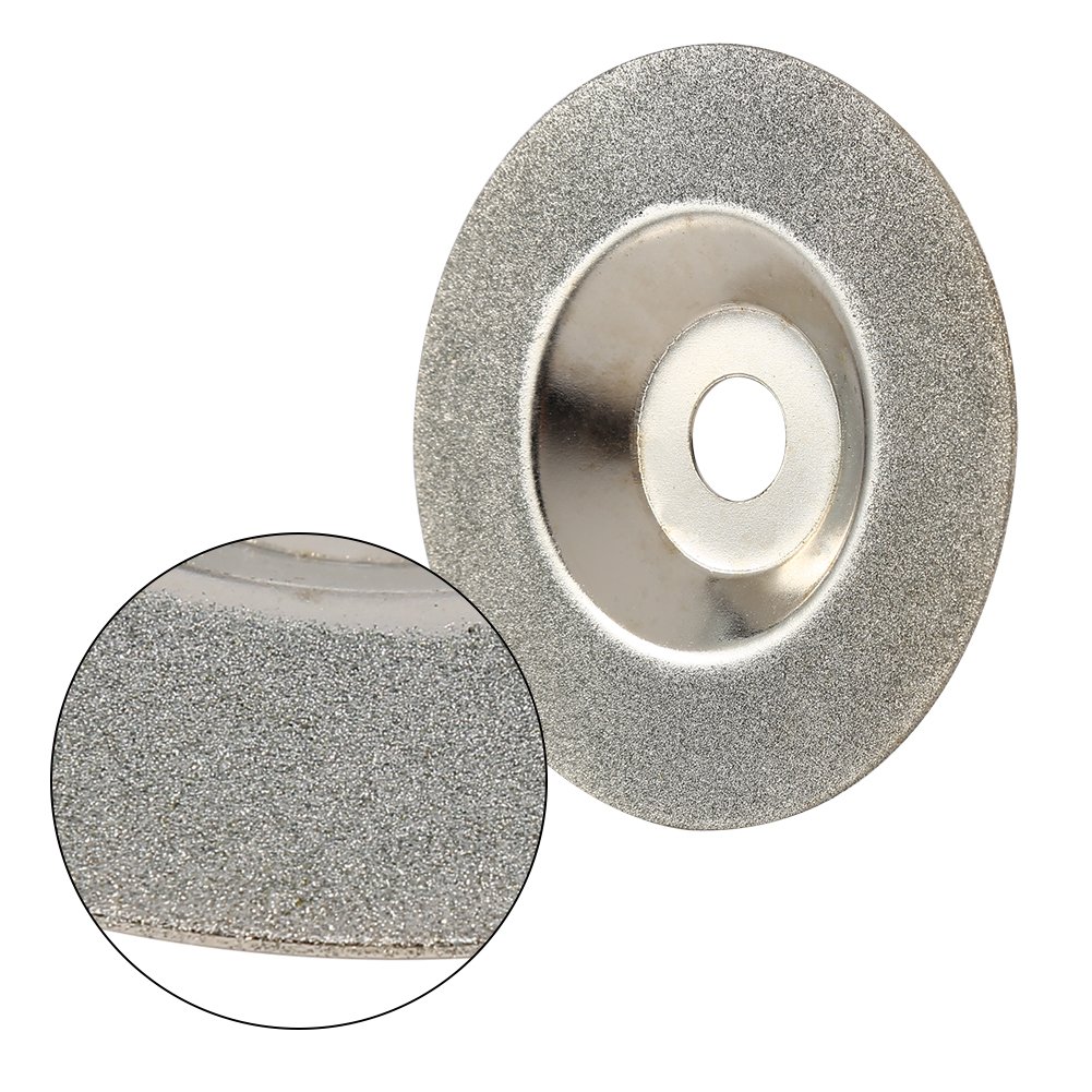 4 Inch Coated Grinding Wheel - 100x16x1mm Glass Cutting Disc for Angle Grinder | Flat Round Shaped Glass Grinder Attachment | Perfect for DIY Projects, Glass Edging & Metal Polishing
