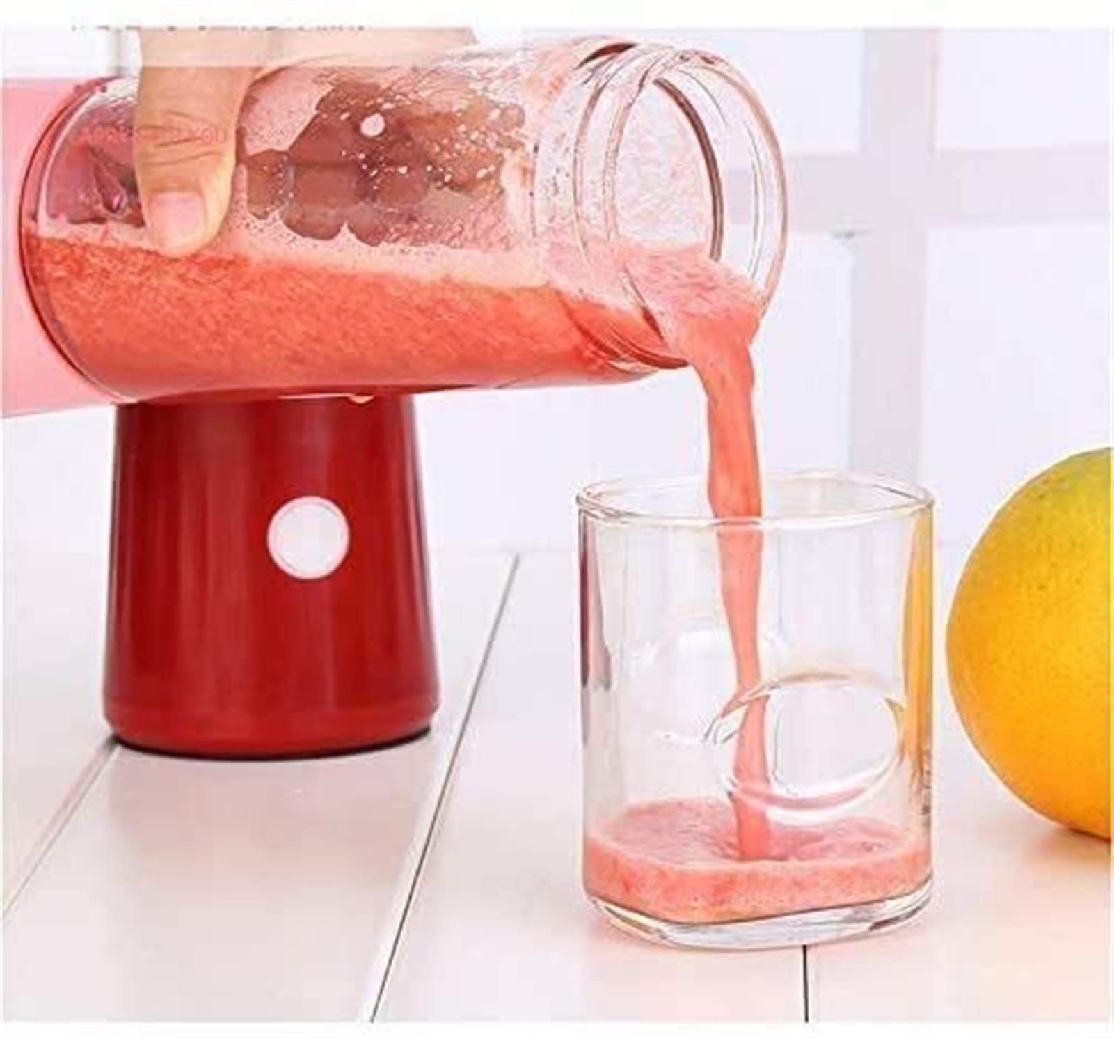 Portable Personal Blender 500ml - 6-Piece Set for Smoothies, Juices & Shakes | Home & Travel Use | Pink Blender for Fruits, Vegetables & Protein Drinks | Compact & Lightweight for Gym, Office & Outdoor Activities