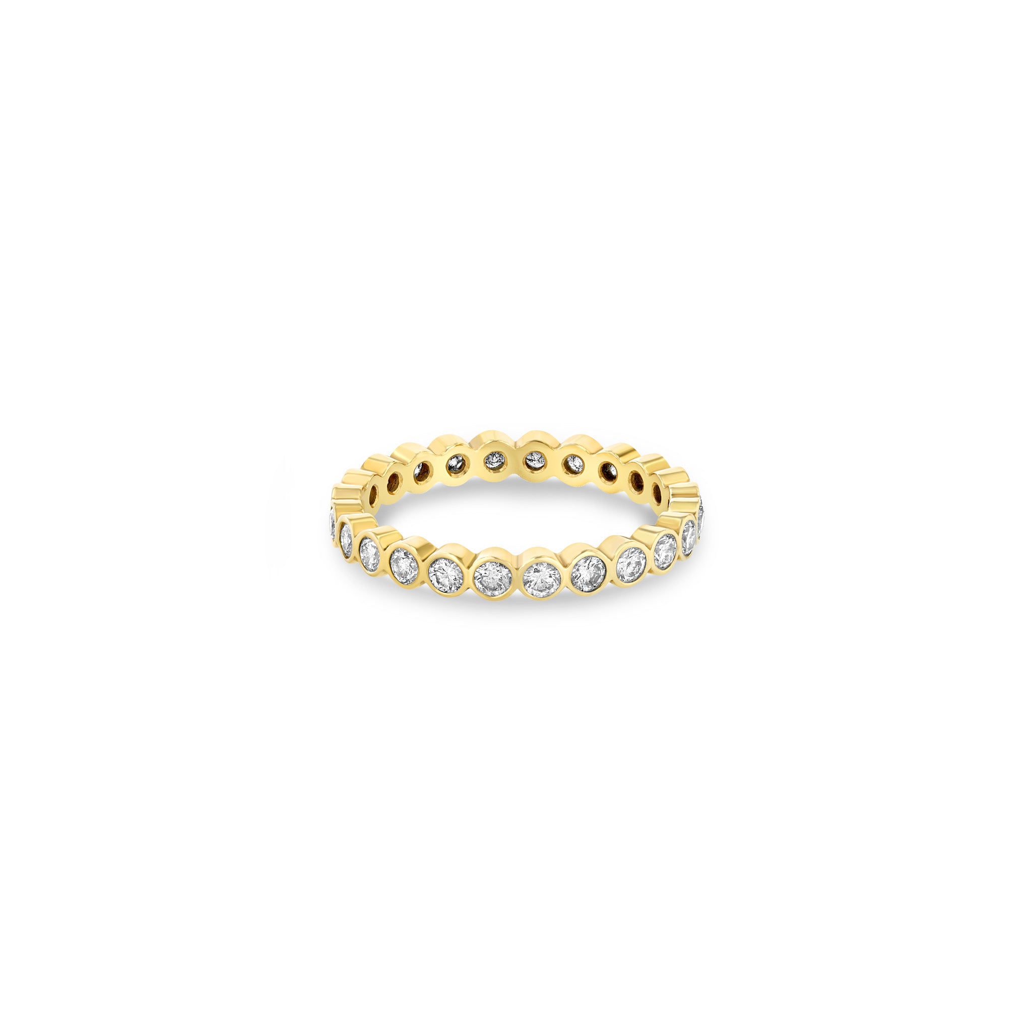 14K Gold Diamond Eternity Band Ring for Women - Dazzling Wedding, Engagement & Anniversary Jewelry Gift - Perfect for Bridal, Proposal & Special Occasions