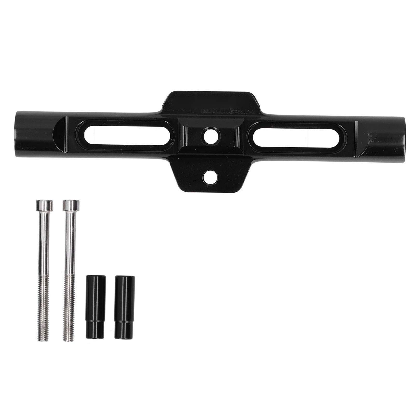 Universal Black CNC Motorcycle Phone Mount - 1Set Multi-Function Crossbar Extension Bracket for Secure Phone Attachment | Perfect for Adventure Riding, Commuting & GPS Navigation