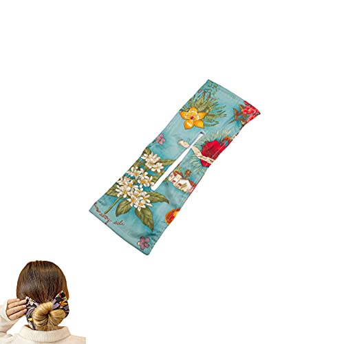 Supower Deft Bun Maker for Hair - Classy Multicolor Magic Clip with Floral Design | Perfect for Updos, Ponytails & Styling (Flowers)