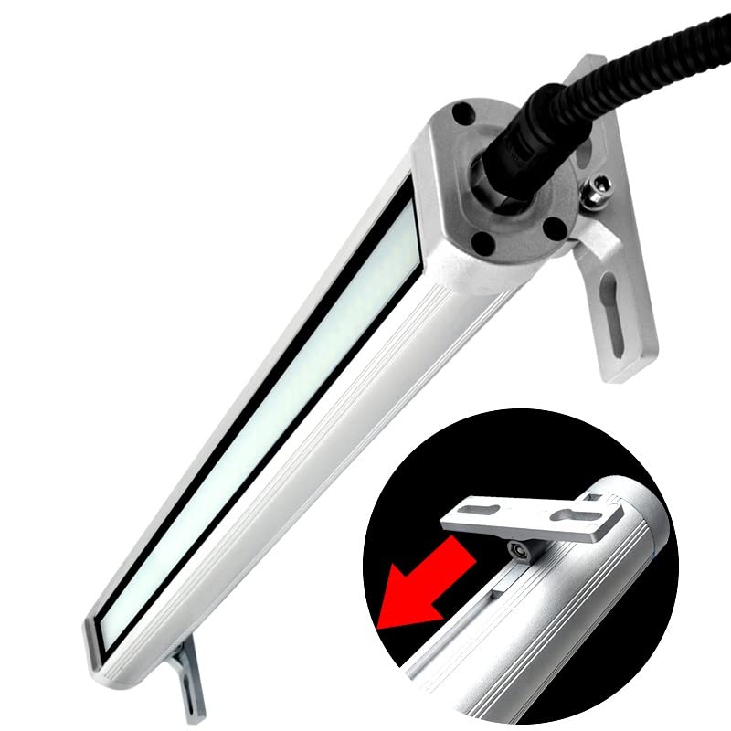 Explosion Proof LED Machine Light 12W, 110V-220V CNC Milling Drilling Lathe Work Light, IP68 Waterproof Industrial Tube Light for Workshop & Garage Lighting - Perfect for Metalworking, Automotive Repair and Heavy-Duty Industrial Applications