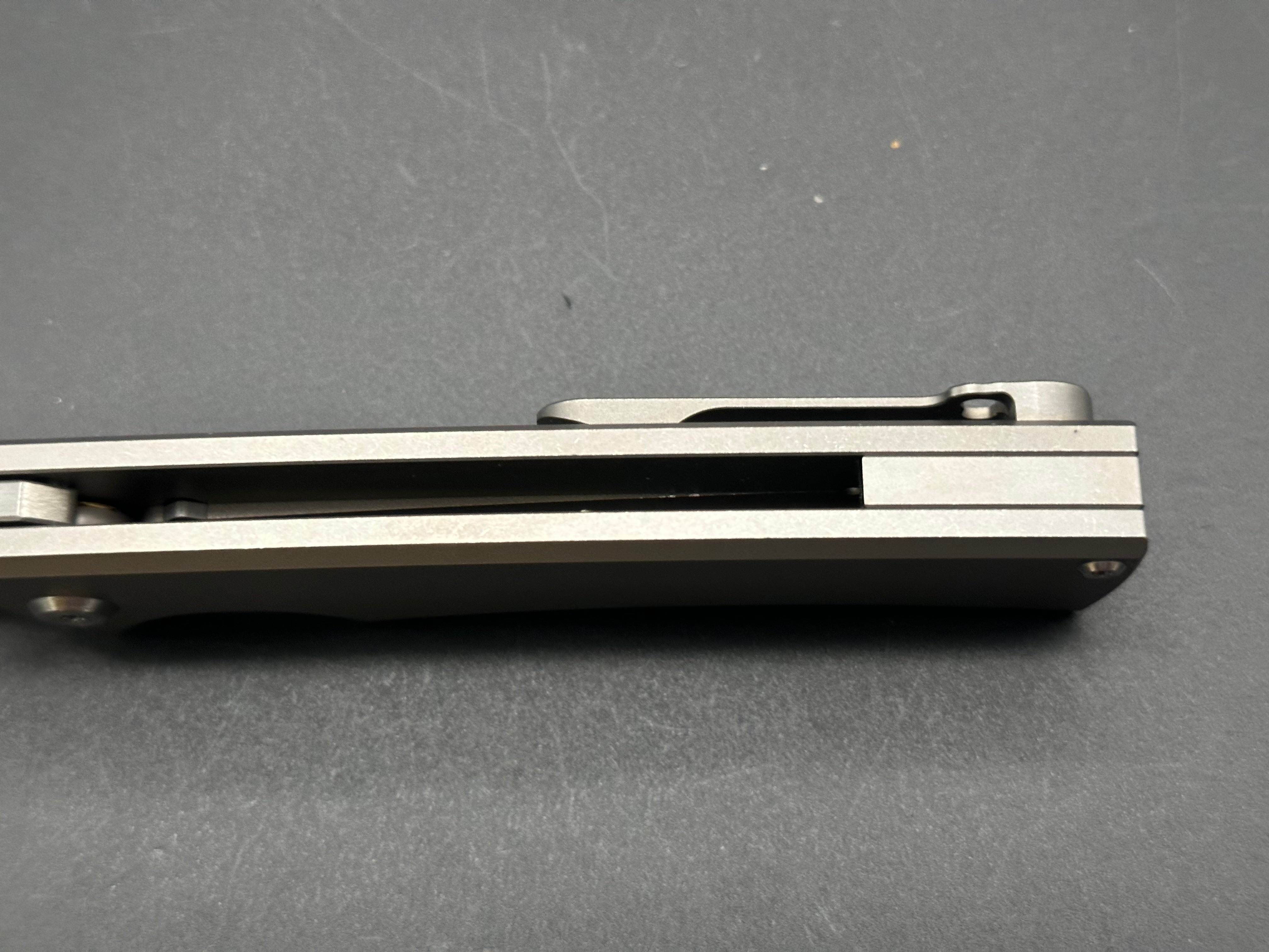 Chaves Ultramar Sangre Street Flipper Knife - Premium Titanium Warncliffe Blade for EDC, Outdoor Survival & Tactical Use