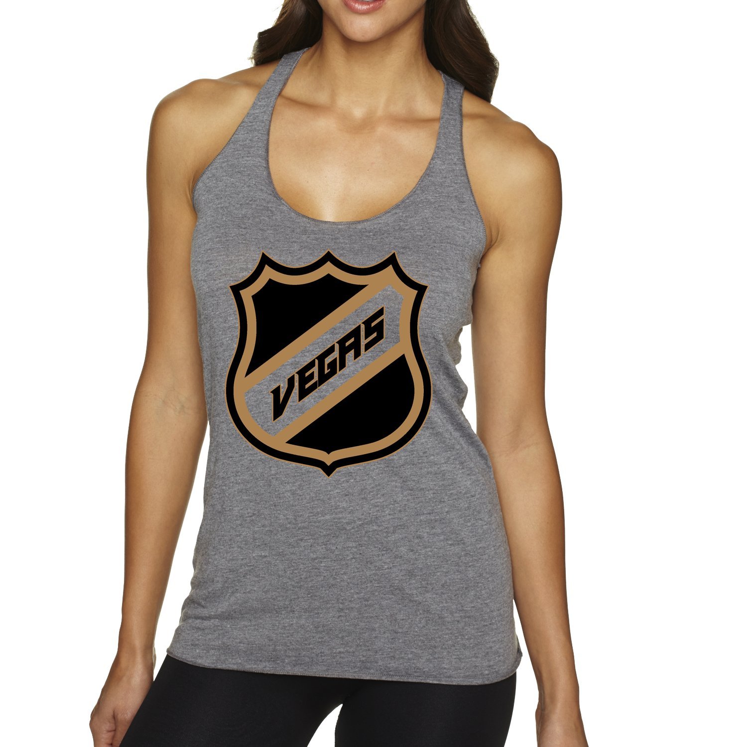 America's Finest Apparel Las Vegas Crest Tank Top for Women - Soft Breathable Cotton, Vintage Style Graphic Tee - Perfect for Casual Wear, Beach Outings & Summer Vacations
