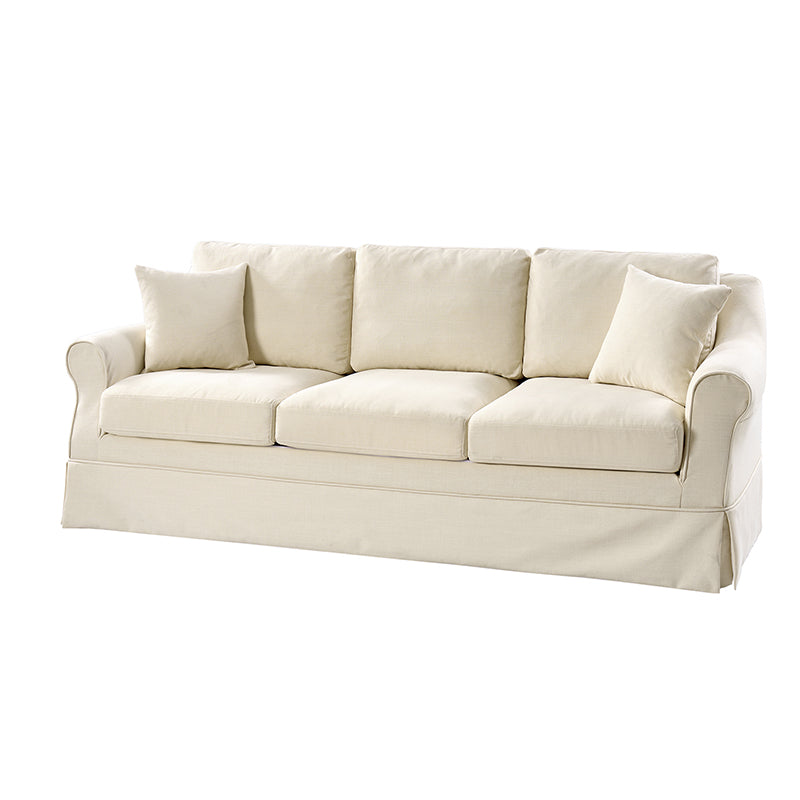 Belanda Linen Fabric Sofa with Removable Slipcover - Perfect for Living Room, Lounge & Cozy Home Decor