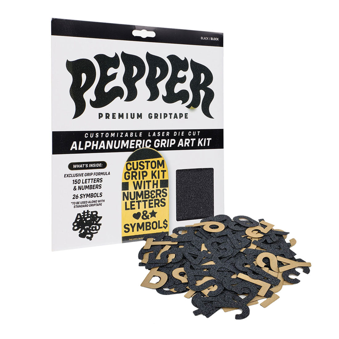 Pepper Grip Alphanumeric Grip Kit - Non-Slip Phone Grip for iPhone & Android - Perfect for Gym, Running & Outdoor Activities