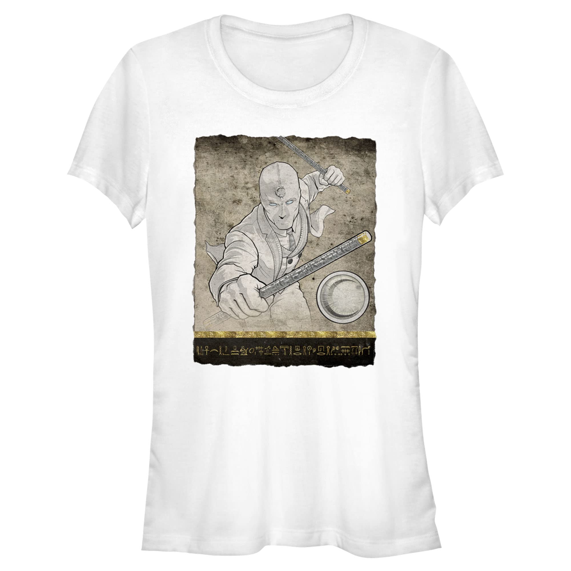 Marvel Moon Knight Mr. Knight Action Pose Graphic T-Shirt for Men - Superhero Comic Inspired Tee - Perfect for Cosplay, Comic Con & Casual Wear