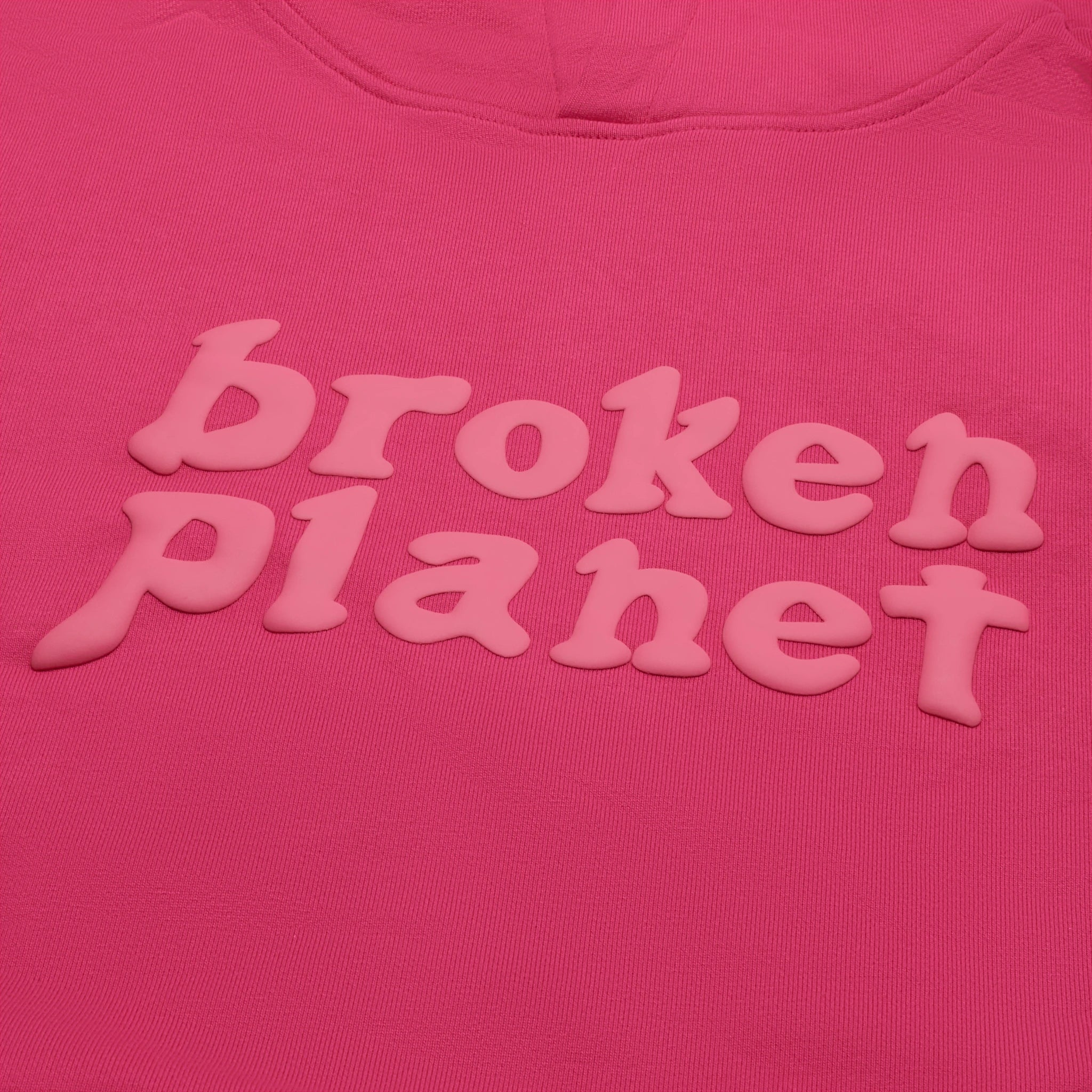 Broken Planet Monochrome Fuchsia Pink Hoodie for Men & Women - Trendy Streetwear Pullover for Casual Outfits & Urban Fashion