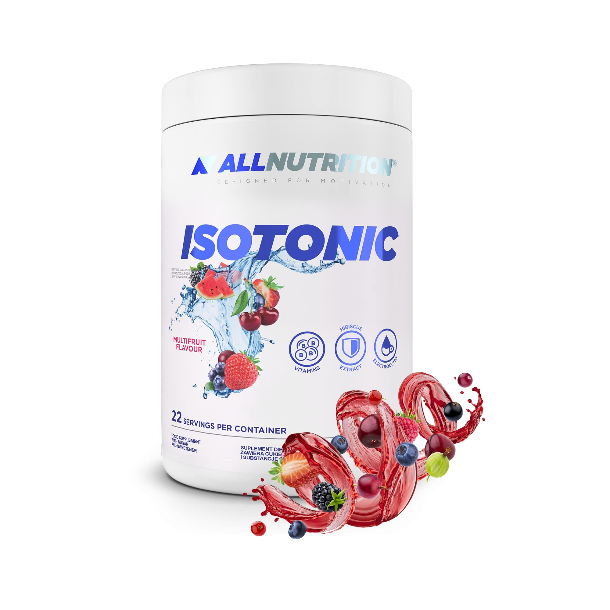 Allnutrition Isotonic Multifruit Energy Drink Powder 700g - Hydration & Recovery for Athletes, Gym Workouts & Outdoor Activities