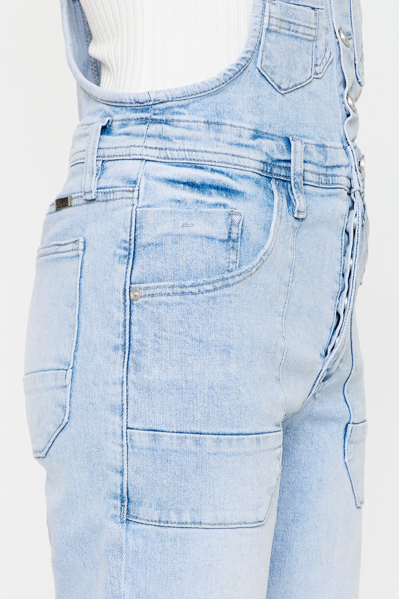 Marceline Women's Straight Leg Overalls - Denim Jumpsuit with Pockets for Casual Wear & Work Outfits