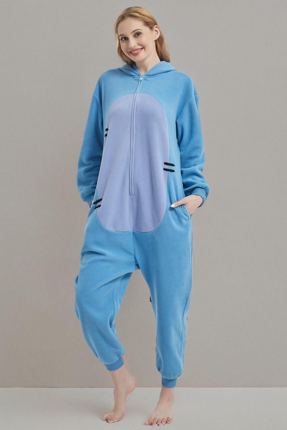 Animal Onesie Adult Costume - One Piece Pajamas for Women & Men | Soft & Cozy Cosplay Outfit for Halloween, Christmas, Parties & Loungewear