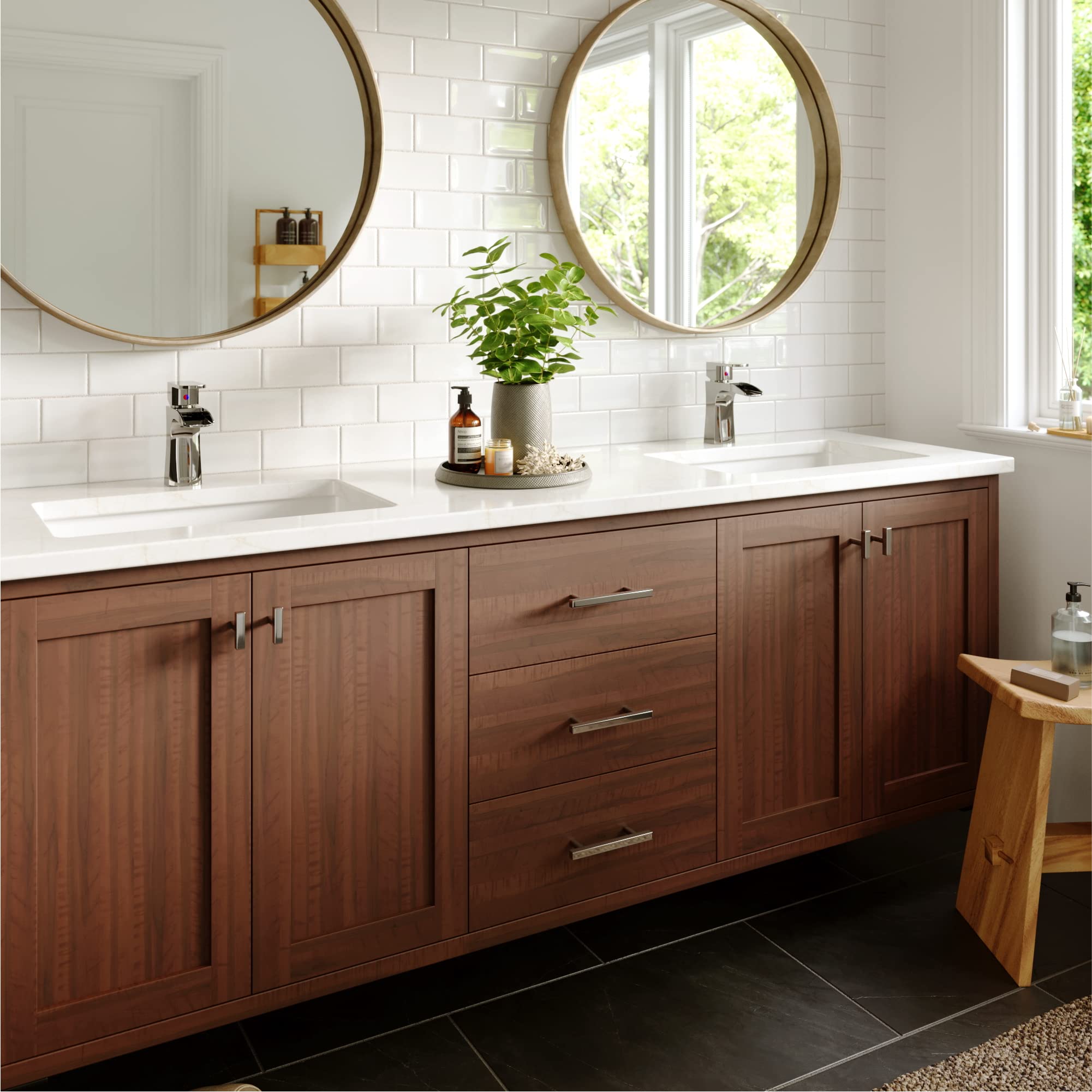Karran KBF440 Kassel Single Hole Single Handle Bathroom Sink Faucet with Pop-Up Drain - Chrome Finish for Modern Vanity & Powder Room Installation