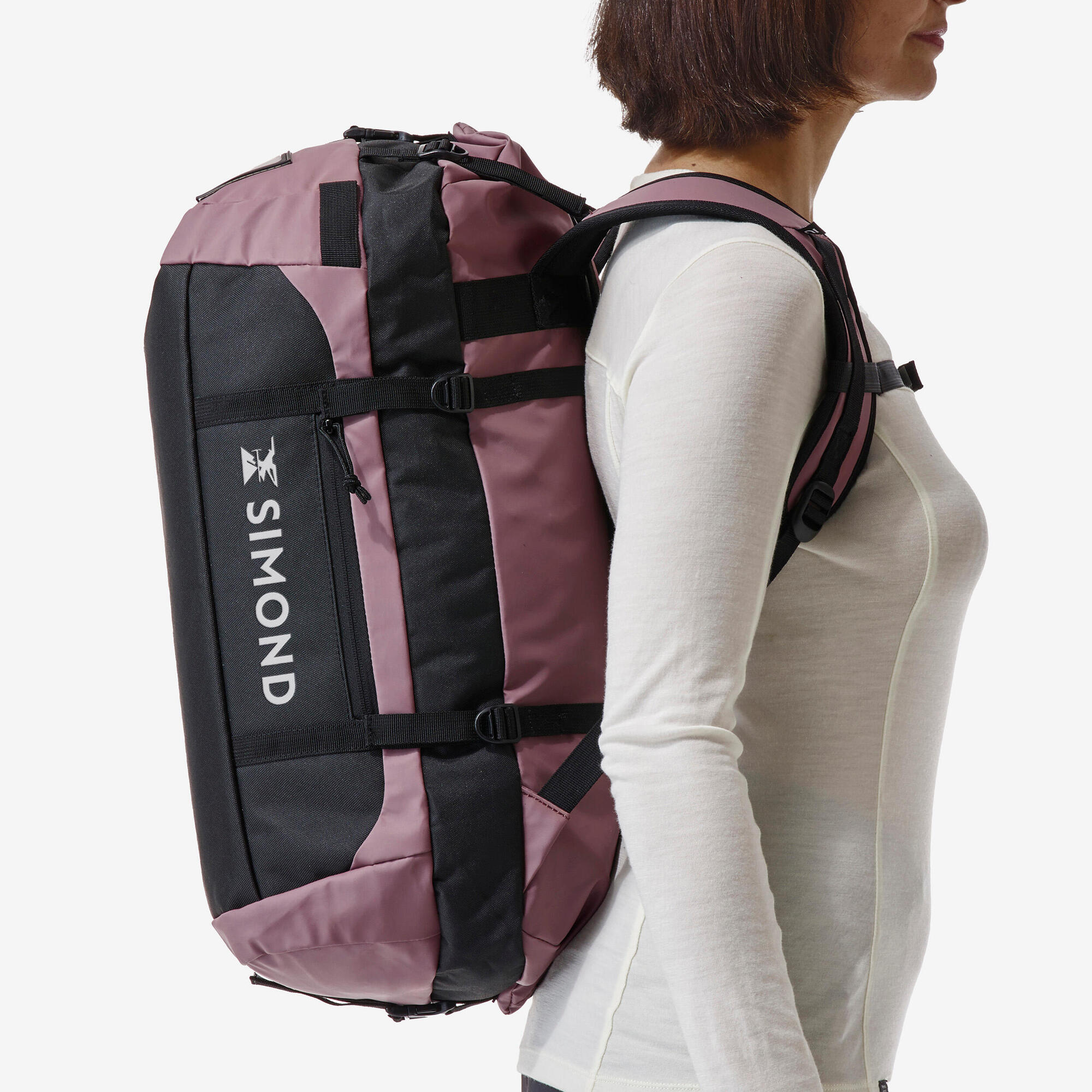 Simond 500 Extend 30-40L Waterproof Duffle Bag for Travel, Camping & Gym | Heavy Duty Carry On Luggage with Shoulder Strap