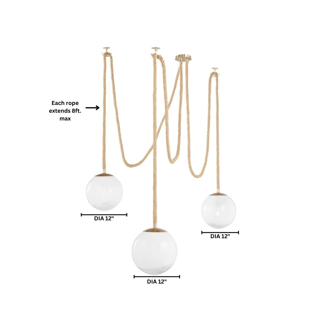 Cyan Design 11762 Rockport 3-Light Brass Pendant Lighting Fixture - Perfect for Kitchen Island, Dining Room, and Entryway Decor