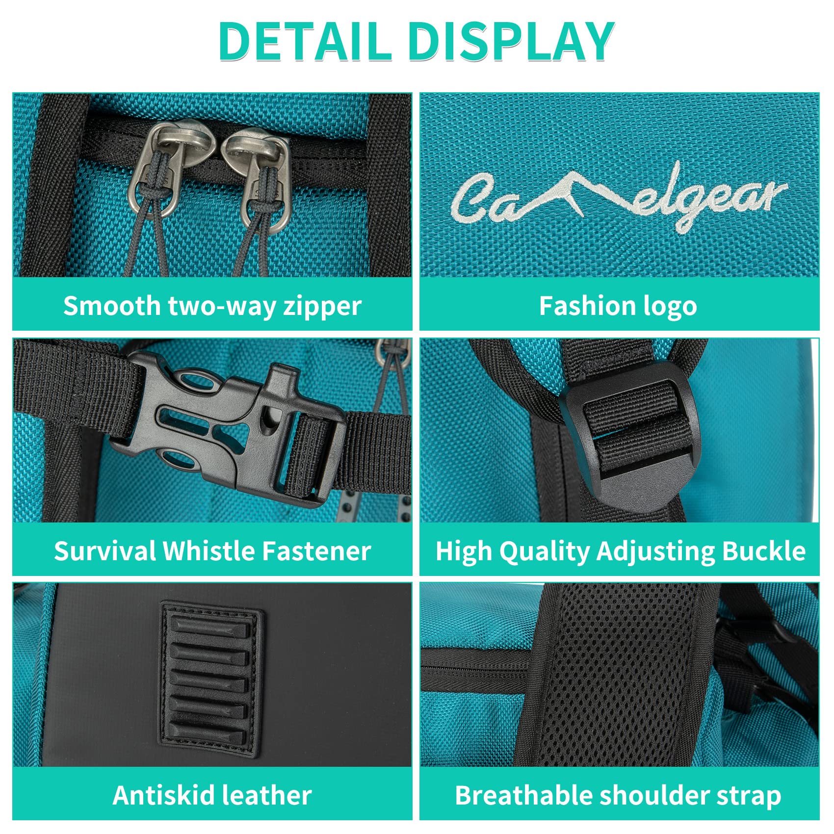 65L Waterproof Ski Boot Bag - 1680D Nylon Padded Duffle Backpack for Men, Women & Kids - Perfect for Ski Trips, Air Travel & Snowboarding Gear Storage