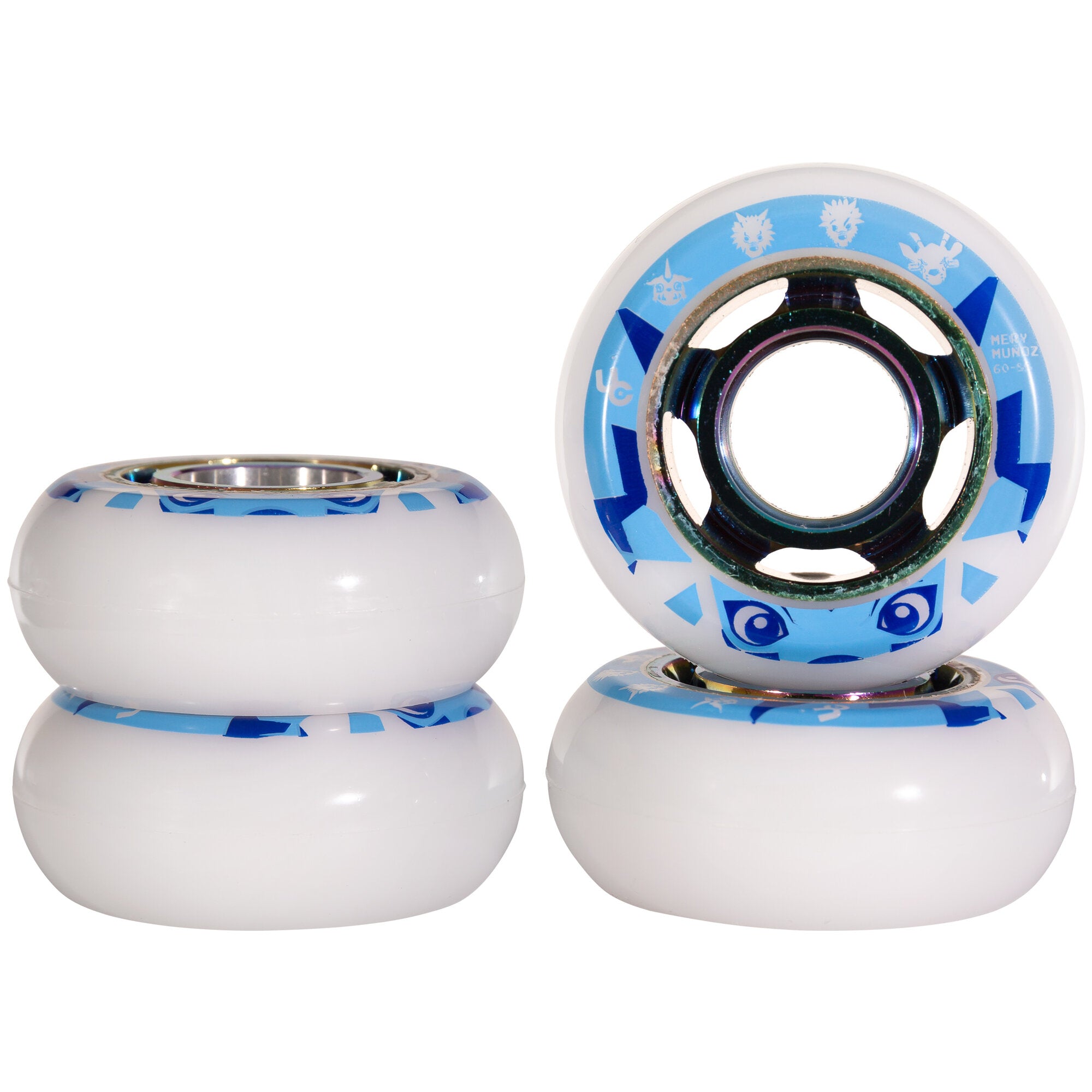 Mery Munoz 60/88A Skateboard Wheels (4 Pack) - High-Performance Wheels for Cruising, Tricks & Street Skating