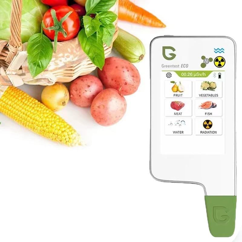 BFFDBFG 6-in-1 Food Safety Tester - Nitrate Detector, Pesticide Residue Analyzer, Water Quality Tester, Geiger Counter Radiation Detector | Perfect for Home, Kitchen, Travel & Environmental Monitoring