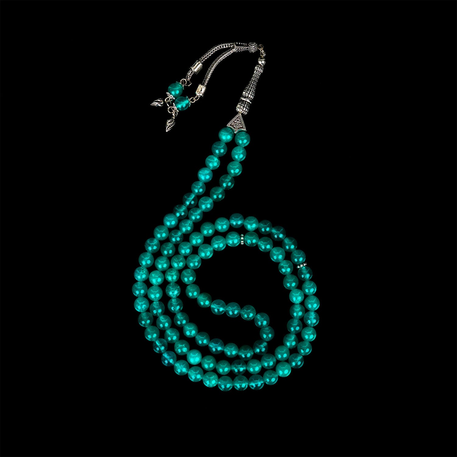 Premium Mint Green Jade Stone Islamic Prayer Beads - Hand-Polished Misbaha Tasbeeh for Meditation & Daily Dhikr | Perfect for Muslim Prayer, Stress Relief & Spiritual Practice