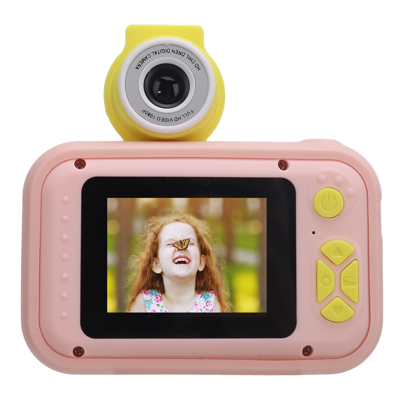 40MP Kids Digital Camera with Flip Lens - Fun Video Recording Toy Camera for Boys & Girls, Perfect for Birthday Gifts & Travel Adventures (Pink)