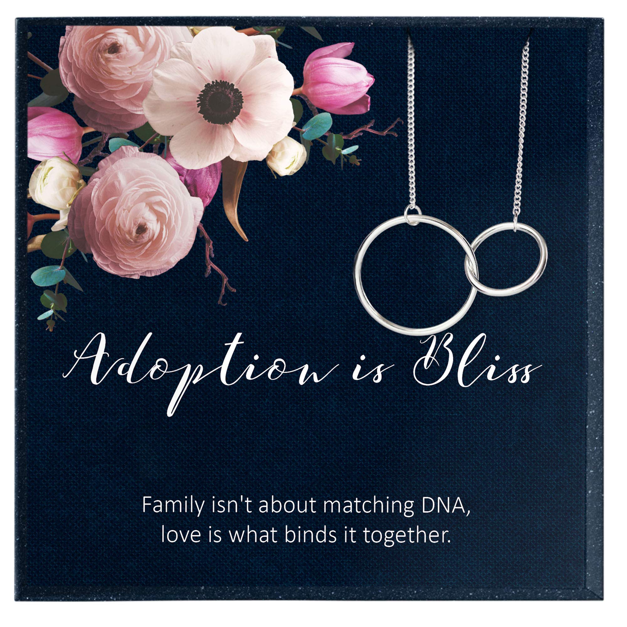 Adoption Necklace for Mom - Heartfelt Gift for Adoptive Mothers, Parents & Unbiological Families - Perfect for Mother's Day, Adoption Day & Special Occasions