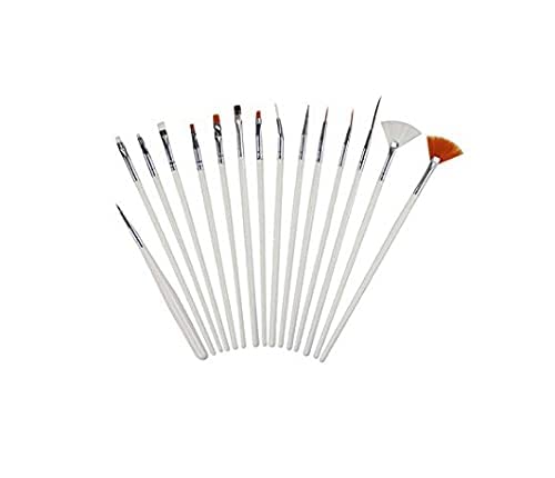 JOTKAPARKASH Professional Nail Art Brush Set - White Nail Polish Painting Pen for Salon & Home Manicure - Perfect for DIY Nail Designs, French Tips & Gel Polish Application